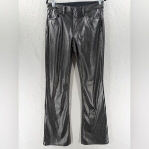 Gap Faux Leather Pants Womens 8/29 Baby Boot Bootcut Vegan Minimalist Chic Moto